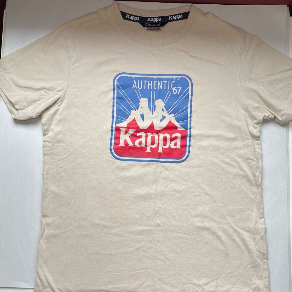 Kappa Men's Beige Graphic Tee